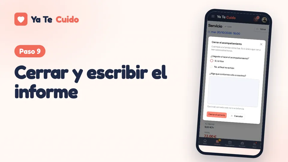 Portada del vídeo «Paso 9 · Cerrar y escribir el informe»