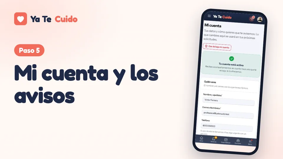 Portada del vídeo «Paso 5 · Mi cuenta y los avisos»